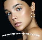 Hand Hammered 14K Gold Fill Hoop Earrings