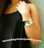 Wide Sterling Silver Cuff Bracelet