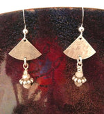 Sterling Silver Hammered Dangle Earrings - MeAndMyMansJewelry