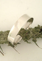 Narrow Sterling Silver Cuff Bracelet - MeAndMyMansJewelry