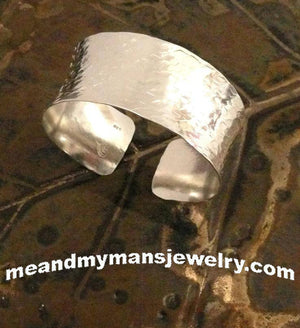 Hand Hammered Sterling Silver Cuff Bracelet