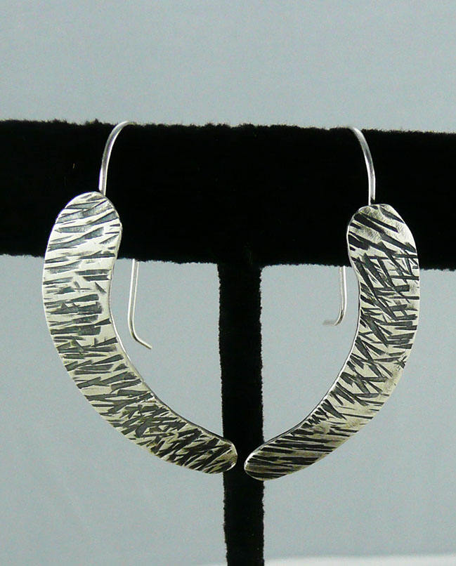 Sterling Silver Hammered Earrings - MeAndMyMansJewelry