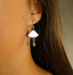 Sterling Silver Hammered Dangle Earrings - MeAndMyMansJewelry