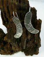 Sterling Silver Hammered Earrings - MeAndMyMansJewelry