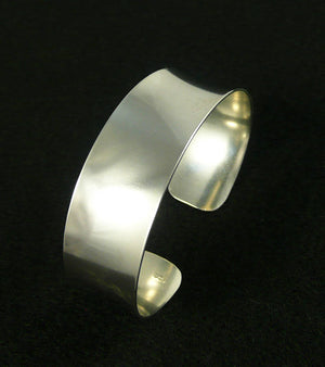 Simple But Elegant Sterling Silver Cuff Bracelet - MeAndMyMansJewelry