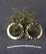 Hand Hammered 14K Gold Fill Hoop Earrings